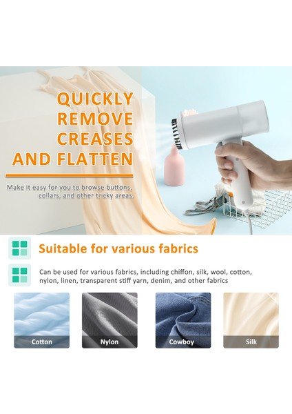 Taşınabilir El Tipi Portatif Seyahat Dikey Buharlı Ütü, 1200W, Kırışıklık Giderici