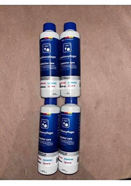 Bulaşık Makinesi Temizleyicisi 4'lü Paket Güçlü Formül ile Yağ ve Kireç Temizliği