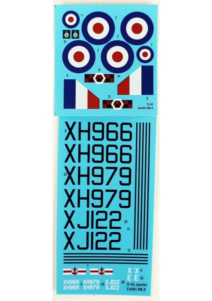 D043 1/72 Gloster Javelin Faw Mk.8 Savaş Uçağı Plastik Model Kiti fırsatları