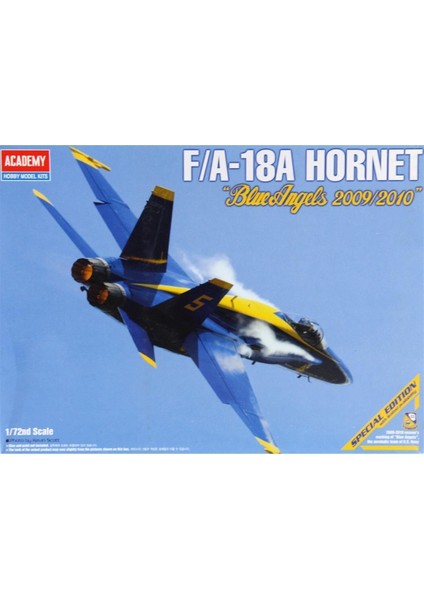 12424 1/72 Ölçek, U.s. Navy F/A-18A Hornet Savaş Uçağı, Plastik Model Kiti