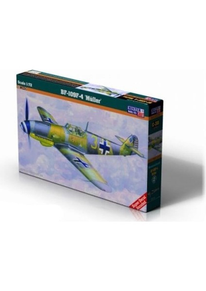 C038 1/72 Ölçek, BF-109F-4 (Muller) Savaş Uçağı, Plastik Model Kiti