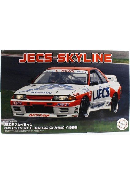 ID-299 04746 1/24 Ölçek, Nissan Jecs Skyline (Skyline Gt-R [BNR32 Gr.a]) 1992, Yarış Aracı Plastik Model Kiti
