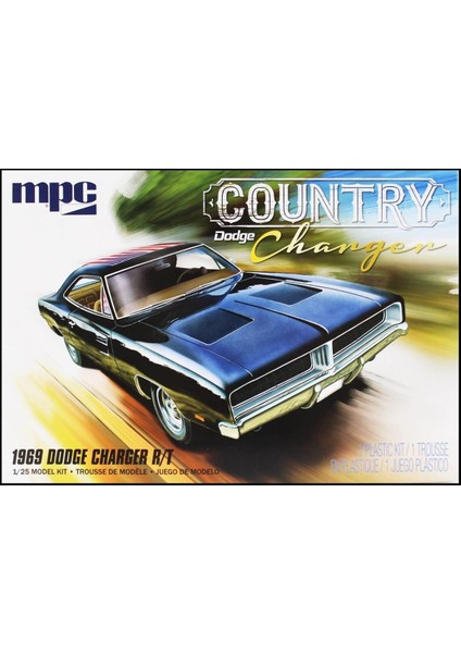 878M 1/25 Ölçek, 1969 Dodge Country Charger R/t Araba, Plastik Model Kiti