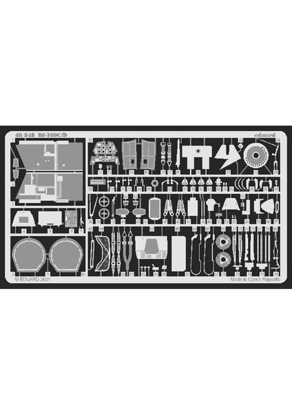48348 Bf 109C/D - For Aca/hob - Std.photo Etched