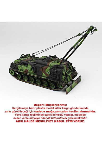 QD227 1/35 Ölçek, M88 Bergepanzer / Afv Club Sergilemeye Hazır Plastik Tank Maketi