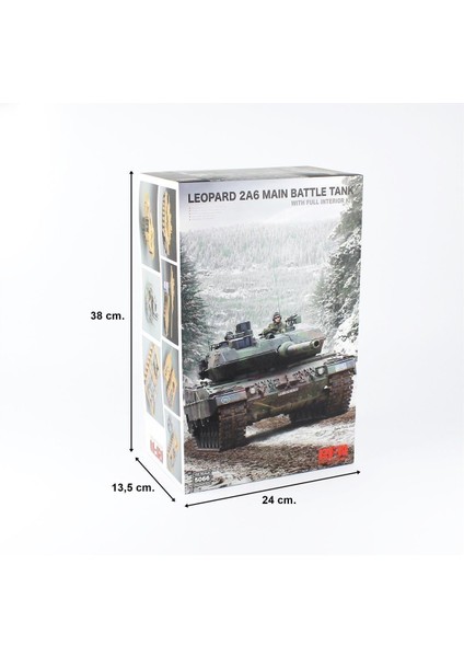 5066 1/35 Ölçek, Leopard 2A6 Ana Muharebe Tankı, Iç Detaylı, Plastik Model Kiti indirimleri