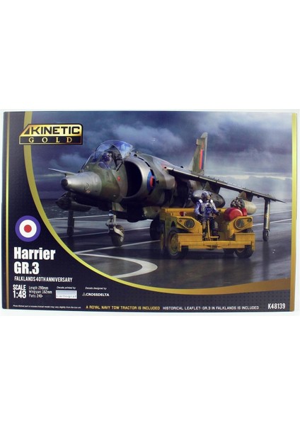 K48139 1/48 Ölçek, Harrier Gr.3 (Falklands 40TH Anniversary) Savaş Uçağı, Plastik Model Kiti