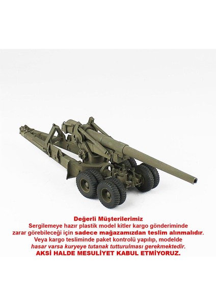 QD237 1/35 Ölçek, M59 155 Mm. Top, Afv Club, Sergilemeye Hazır Plastik Tank Maketi