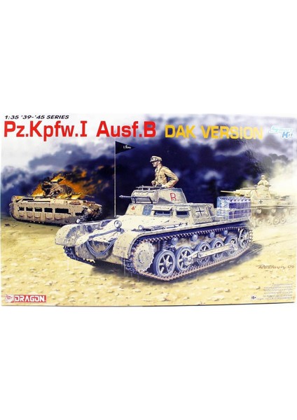 6207 1/35 Ölçek, Pz.kpfw. I Ausf.b Tankı, Dak Versiyonu, Plastik Model Kiti