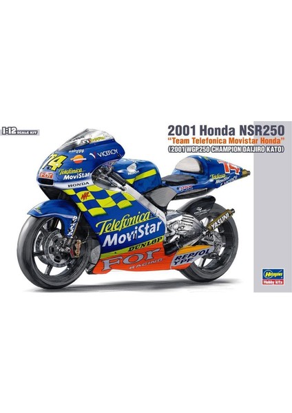 Bk2 21502 1/12 Ölçek, Honda NSR250 2001 Motosiklet Plastik Model Kiti