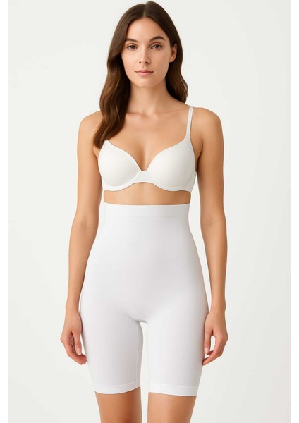 Nbb Göbek Sıkılaştırcı Bir Beden Inceltici Paçalı Kısa Tayt Korse
