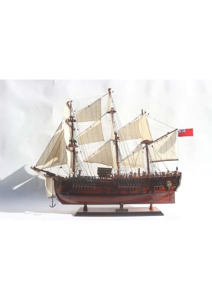 Gianhien TS0006W60 Hms Bark Endeavour Ahşap Hazır Yelkenli Savaş Gemisi Maketi