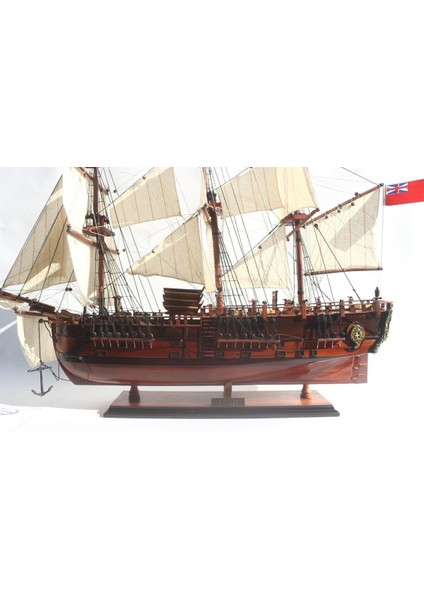 Gianhien TS0006W60 Hms Bark Endeavour Ahşap Hazır Yelkenli Savaş Gemisi Maketi modelleri