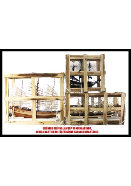 Gianhien TS0006W60 Hms Bark Endeavour Ahşap Hazır Yelkenli Savaş Gemisi Maketi indirimleri