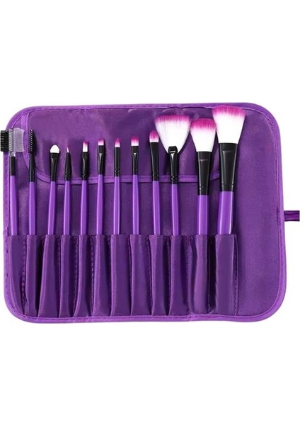 Msa-Shop 12 Parça Makyaj Fırça Seti Profesyonel Fondöten Allık Far Kontür Fırçası modelleri