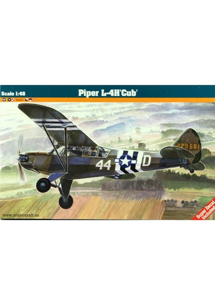 E041 1/48 Piper Cup L-4h Eğitim Uçağı Plastik Model Kiti