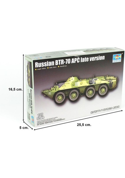 07138 1/72 Ölçek, Rus Btr-70 Apc (Geç Dönem) Zırhlı Personel Taşıyıcı, Plastik Model Kiti indirimleri