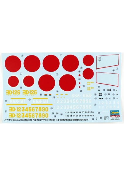 JT70 9070 1/48 Ölçek, Mitsubishiı A6M5 Zero Fighter Type 52 (Zuhio), Yeni Kalıp, Savaş Uçağı Plastik Model Kiti fırsatları