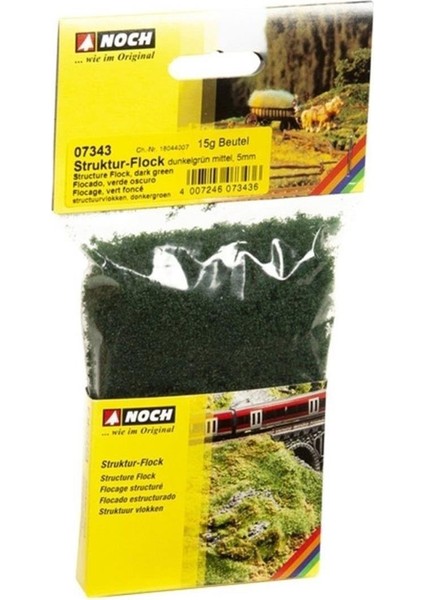 7343 Dokulu Flock, Koyu Yeşil, 5 Mm. 15 Gram Diorama Malzemesi modelleri