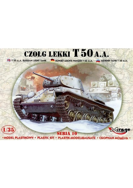 35106 1/35 Ölçek, Tank T50 Aplic Armor, Plastik Model Kiti