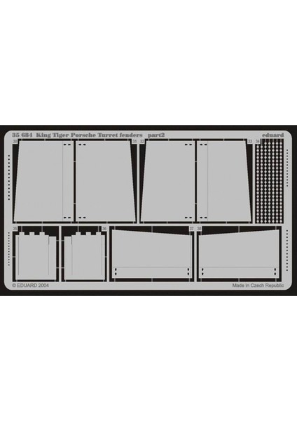 35684 1/35 Ölçek, King Tiger Porsche Fenders For D fiyatları