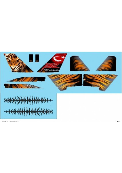 DBT01261 1/72 Ölçek, F-16D, NTM-2010, Dekal Çıkartma