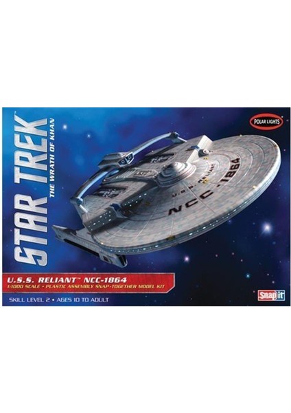 Lights 906 1/1000 Ölçek, Star Trek Uss Reliant 11000 Uzay Aracı, Plastik Model Kiti