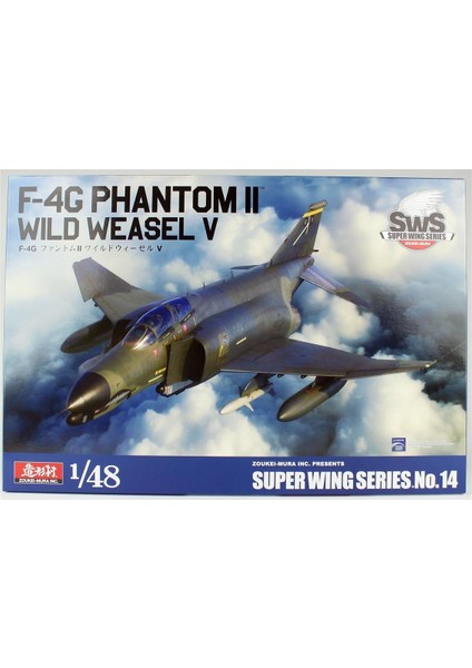 48-14 1/48 Ölçek, F-4g Phantom Iı (Wild Weasel V) Savaş Uçağı, Plastik Model Kiti