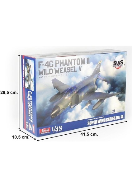48-14 1/48 Ölçek, F-4g Phantom Iı (Wild Weasel V) Savaş Uçağı, Plastik Model Kiti indirimleri