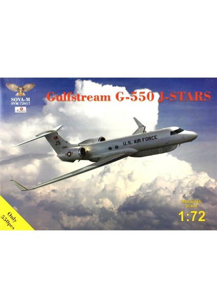 SVM-72017 1/72 Ölçek, Gulstream G-550 J-Stars Stratejik Yönetim Uçağı, Plastik Model Kiti