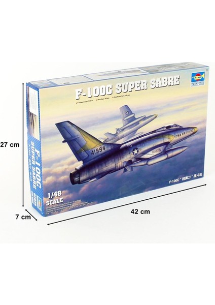 02838 1/48 Ölçek, F-100C Super Sabre Savaş Uçağı Plastik Model Kiti indirimleri