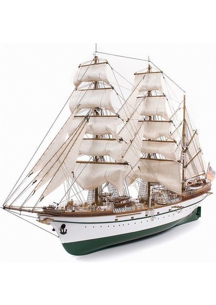 15003 1/95 Ölçek, Gorch Fock, 95 Cm. Yelkenli Alman Askeri Eğitim Teknesi, Ahşap Model Kiti fiyatları