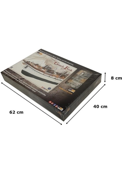 15003 1/95 Ölçek, Gorch Fock, 95 Cm. Yelkenli Alman Askeri Eğitim Teknesi, Ahşap Model Kiti indirimleri