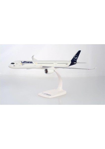 612258 1/200 Ölçek, Lufthansa Airbus A350-900F, Sergilemeye Hazır Model Yolcu Uçağı