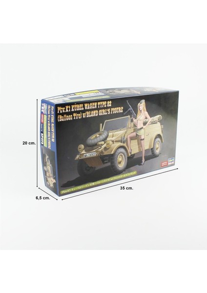 SP473 52273 1/24 Ölçek, Pkw.k1 Kübelwagen Type 82 (Balloon Tire) w/blonde Girl's Figure, Plastik Model Kiti indirimleri