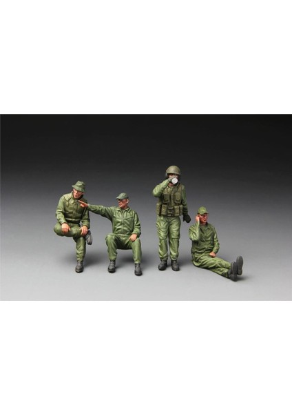 HS-002 1/35 Ölçek, Idf Tank Mürettebatı, 4 Adet, Plastik Figür Model Kiti modelleri