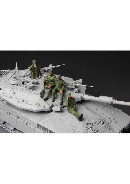 HS-002 1/35 Ölçek, Idf Tank Mürettebatı, 4 Adet, Plastik Figür Model Kiti fırsatları