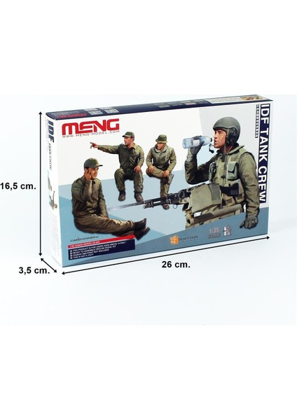 HS-002 1/35 Ölçek, Idf Tank Mürettebatı, 4 Adet, Plastik Figür Model Kiti indirimleri