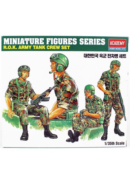 13251 1/35 Ölçek, Rok Army Tank Mürettebatı, Plastik Model Kiti