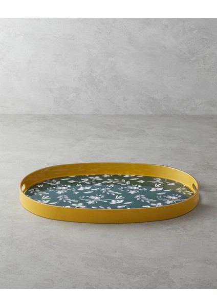 Leafscape Pp Tepsi 44X30 cm Beyaz - Yeşil fiyatları