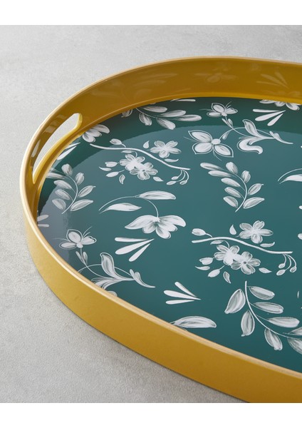 Leafscape Pp Tepsi 44X30 cm Beyaz - Yeşil modelleri