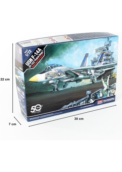 12563 1/72 Ölçek, Usn F-14A (VF-143 Pukin Dogs) Savaş Uçağı, Plastik Model Kiti indirimleri