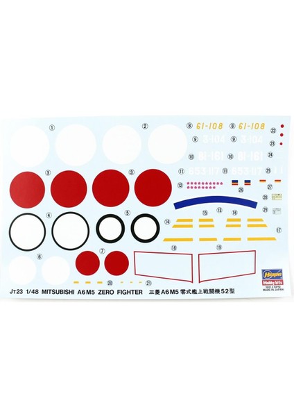 JT23 19123 1/48 Ölçek, Mitsubishiı A6M5 Zero Fighter Type 52 (Zeke), Savaş Uçağı Plastik Model Kiti fırsatları