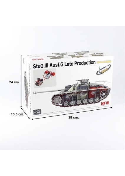5088 1/35 Ölçek, Stug.ııı Ausf.g, Geç Dönem Tankı, Iç Detaylı, Plastik Model Kiti indirimleri