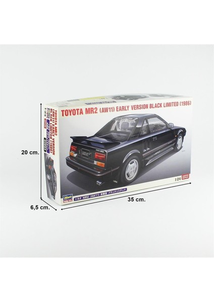 20693 1/24 Ölçek, Toyota Mr2 (AW11) Early Version Black Limited (1986), (Limited Edition) Otomobil Plastik Model Kiti indirimleri