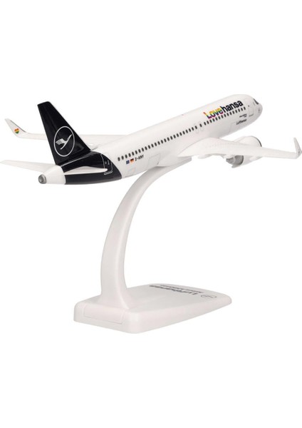613880 1/200 Ölçek, Airbus A 320NEO Lufthansa Lovehansa, Sergilemeye Hazır Model Yolcu Uçağı modelleri
