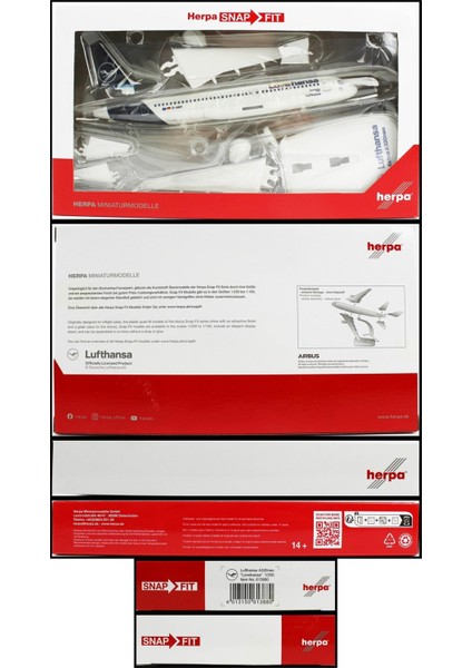 613880 1/200 Ölçek, Airbus A 320NEO Lufthansa Lovehansa, Sergilemeye Hazır Model Yolcu Uçağı indirimleri