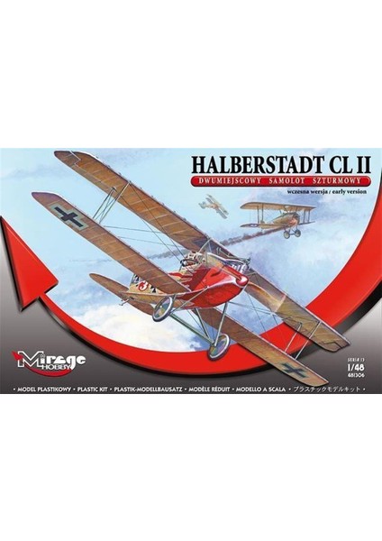 481306 1/48 Ölçek, Halberstadt Cl.ıı Twoseat Version Earl, Plastik Model Kiti