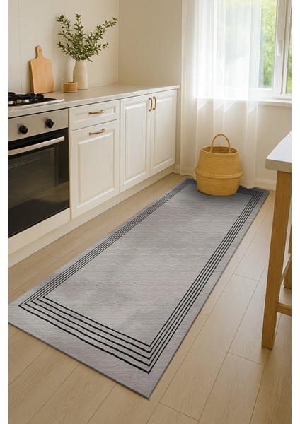 Siyah ve Gri Dijital Baskılı Halı – Yumuşak Dokulu Modern Tasarım modelleri