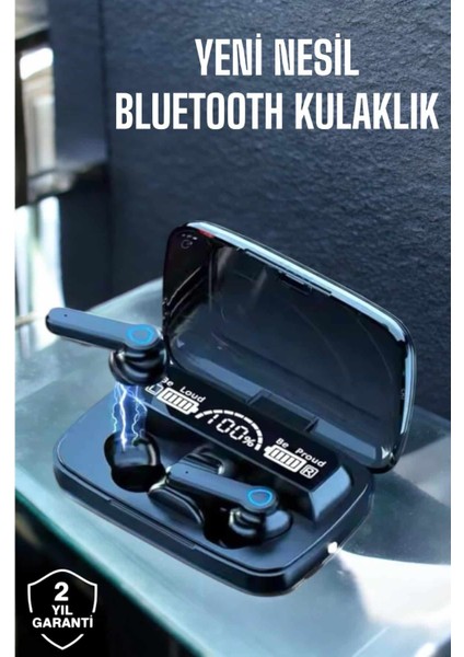 Bluetooth Kulaklık Powerbankli Dijital Göstergeli Dokunmatik Kontrol